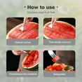 thumbnail image 6 of 2-in-1 Stainless Steel Fruit Cutter, Upgraded Watermelon Slicer, Dual Head Fruit Forks for Home, Kitchen, Camping (1PCS), 6 of 6