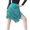 Green, variant on HAORUN Women Tassel Latin Skirt Asymmetry Split Leg Fringe Dancewear for Tango Ballroom Salsa Practice