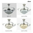 thumbnail image 4 of Ceiling Fan Light, 42 Inch luxury Chandelier Fan with Invisible Retractable Blades & Remote Control Suitable for Living room, Kitc, 4 of 7