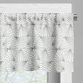 thumbnail image 3 of Ambesonne Grey Geometric Window Valance, Bursting Lines Retro, 54" X 18", Grey White, 3 of 5