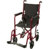 Drive Medical Deluxe Lightweight Aluminum Transport Wheelchair