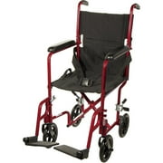 Drive Medical Deluxe Lightweight Aluminum Transport Wheelchair