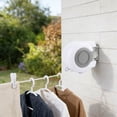 thumbnail image 4 of Klonfd Corde à Linge Rétractable avec Double Ligne Corde à Linge Rétractable Extérieure Robuste Corde à Linge Rétractable Extérieure Murale Facile à Installer à Utiliser pour la Maison, 4 of 4
