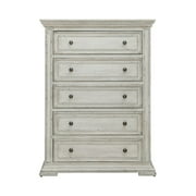 Liberty Furniture Industies, INC Big Valley 5 Drawer Chest in Whitestone w/ Heavy Distressing
