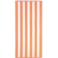 thumbnail image 2 of Maya Island Cabana Stripe Beach Towels 35x70 Terry Velour 2-Pack (Orange/White) 18.75 lbs per doz 100% Cotton, 2 of 2