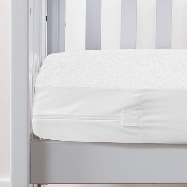 Zippered Crib Mattress Protector with Ultra Soft Cotton Terry Surface
