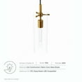 thumbnail image 5 of Modway Skylark Pendant Light in Clear Satin Brass, 5 of 7