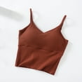 thumbnail image 2 of Ribbed Sleeveless Tank Top Women's Built in Shelf Bra V Neck Crop for Yoga Gym or Streetwear Quick Dry Stretchy Fabric, 2 of 7