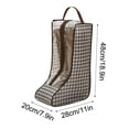 thumbnail image 3 of Ikohbadg Portable Shoe Storage Bag, Multifunctional Transparent Boot Protector, Short & Long Boots Organizer, Easy Access Zipper Design, Ideal for Seasonal Care, 3 of 5