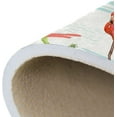 thumbnail image 7 of Dreamtimes Summer Vintage Flamingos Area Rug 72x48in Tropical Palm Trees Non-Slip Floor Carpet Comfort Floor Mats Decor for Indoor Living Dining Room and Bedroom Area, 7 of 7