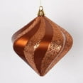 thumbnail image 2 of Vickerman 33720 - 8" Periwinkle Candy Glitter Swirl Diamond Christmas Tree Ornament (M133352), 2 of 7