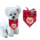 thumbnail image 1 of Toalla navideña de algodón para mascotas, bufanda triangular para perros y gatos con estampado, 1 of 4