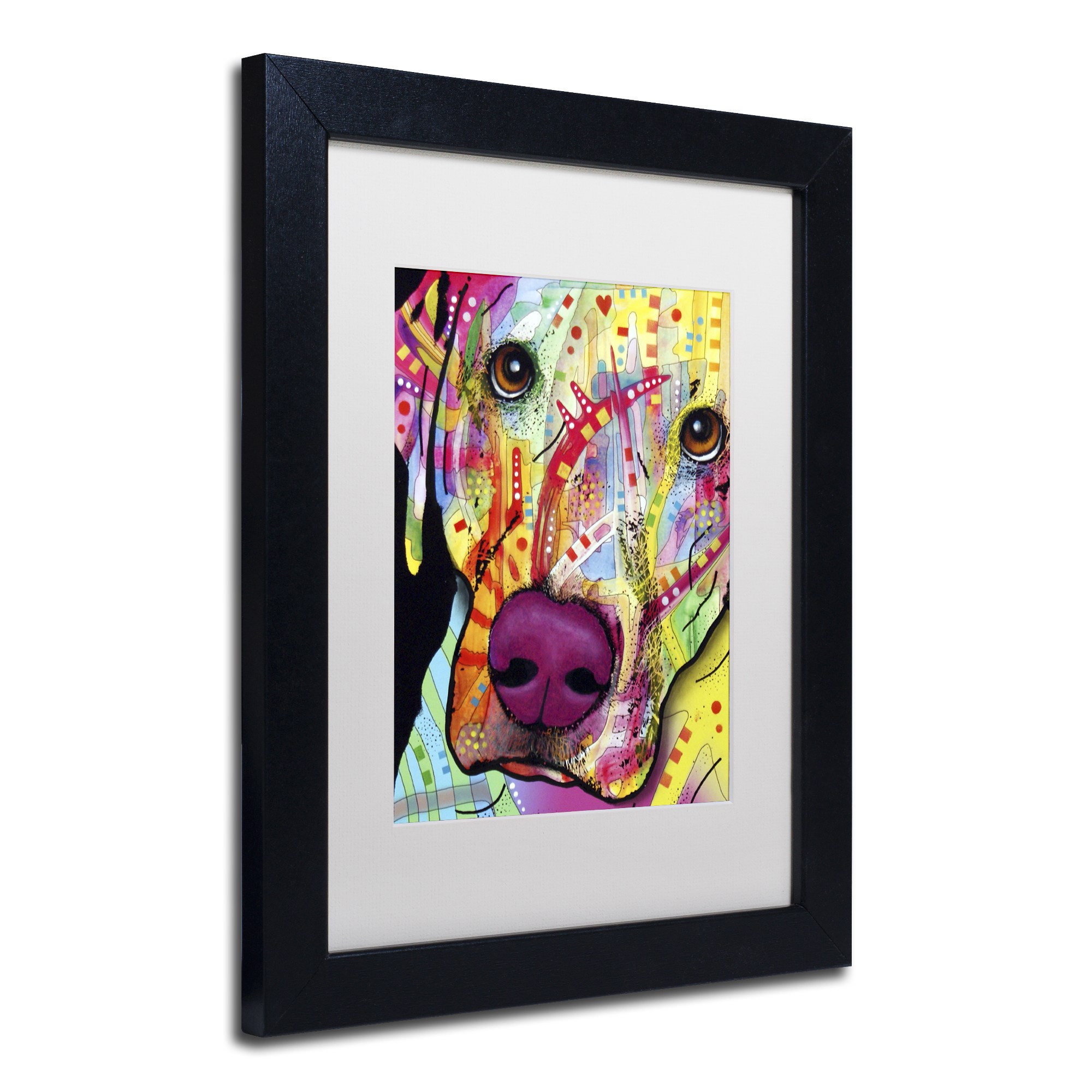 Trademark Fine Art 'Close Up Lab' Canvas Art by Dean Russo, White Matte, Black Frame