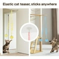 thumbnail image 5 of Hanging Cat toys,Hanging Fluffy Cat Catnip Ball Toys 3 Pcs with Bell, Interactive Cat Teaser Retractable Toys Indoor Kitten Play Chase Exercise Physical Stimulation,Yellow, 5 of 8