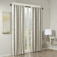 thumbnail image 3 of Cassius Jacquard Lined Total Blackout Rod Pocket/Back Tab Curtain Panel, 3 of 5