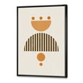 thumbnail image 3 of Designart 'Abstract Minimal Moon and Sun In Earth Tones II' Modern Framed Canvas Wall Art Print, 3 of 5