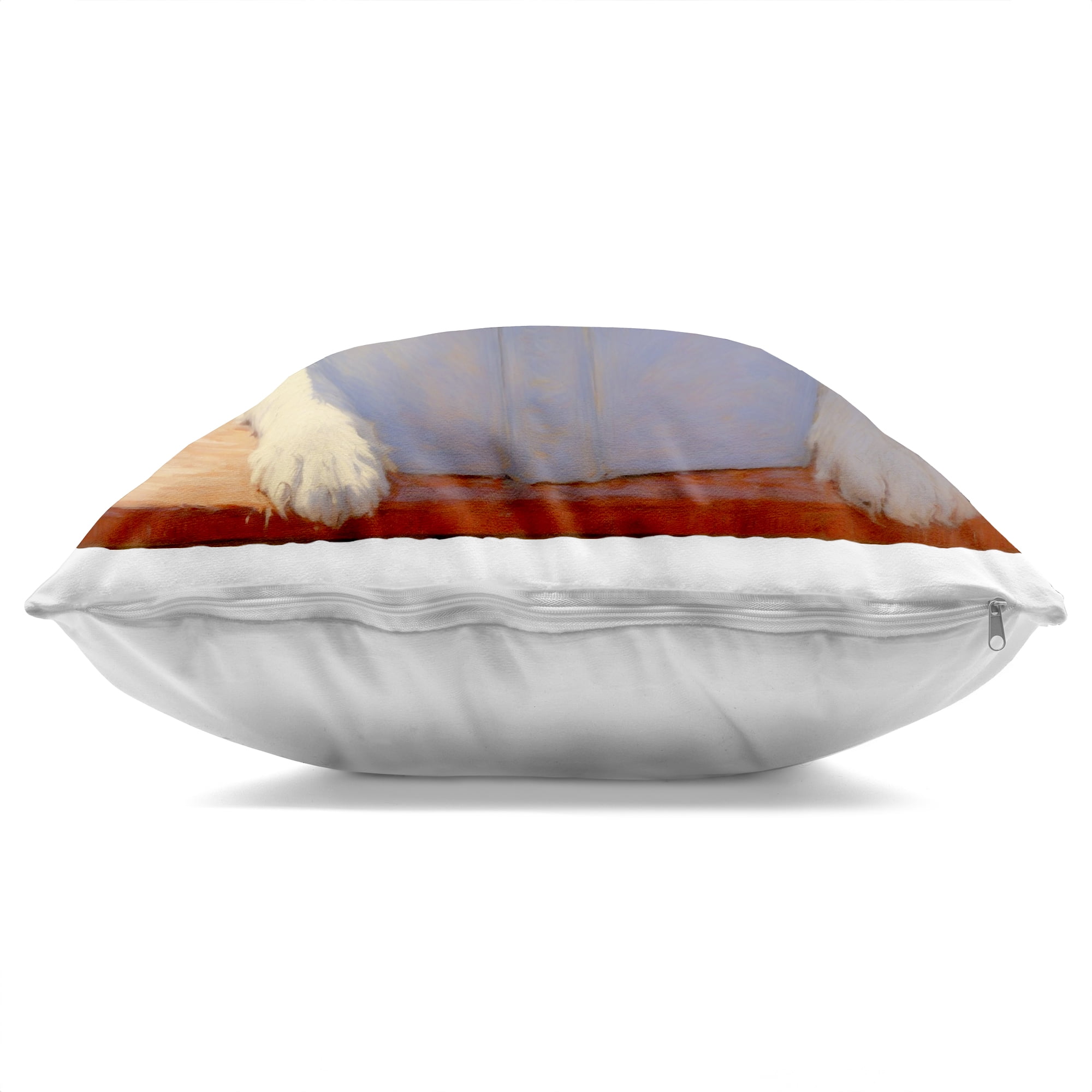 Stupell Industries Sunlit Dog Reading By Window Decorative Printed Throw Pillow, design by Angie Hawke, 18 x 7 x 18