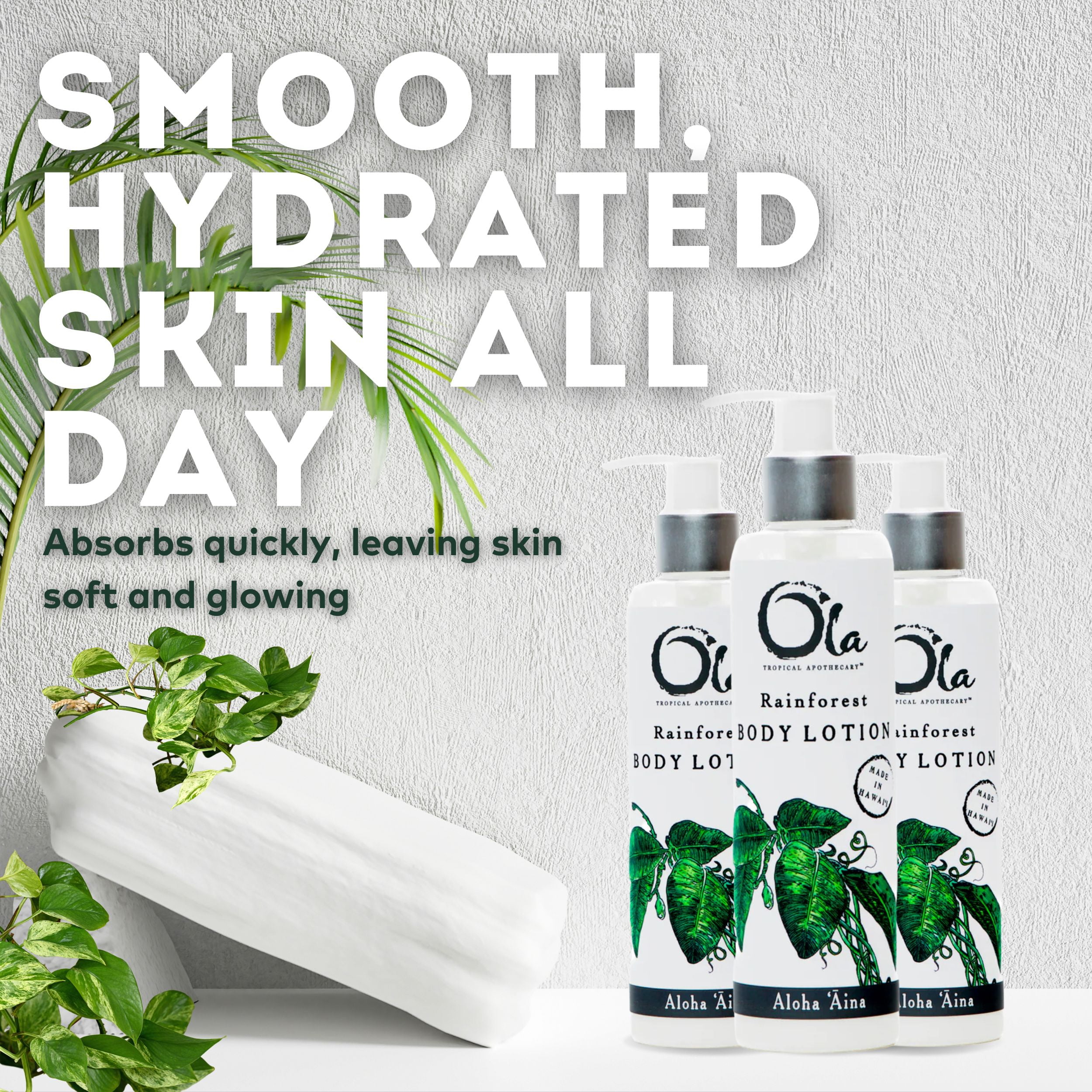 Ola Tropical Apothecary Rainforest Body Lotion with Pure Tropical Oils and Plant Extracts - 8.45 Fl Oz