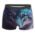 thumbnail image 4 of Goofa Purple Sky Wolf Printed Men's Boxer Briefs Underwear, Moisture-Wicking Underwear, Trunk,Soft and Breathable Cotton Underwear-X-Large, 4 of 9