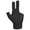 Black and Left, variant on funtasica 3 Finger Billiard Glove, Pool Cue Glove for Women, Professional Snooker Cue Sports Glove for Playing Training Billiards Fitness Grey and Left