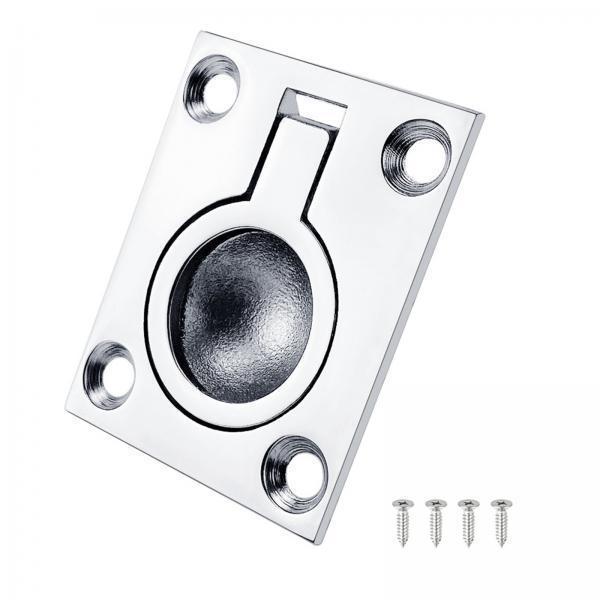 LOVIVER 2xpoignée de Levage Flush 3.8Cmx4.8cm Matériel pour Bateau Marine, 4 Pcs
