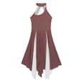 thumbnail image 5 of Falda de ballet para gimnasia para mujer, vestido de danza lírica, falda de rock, ropa de danza latina moderna y contemporánea, disfraz de actuación, 5 of 5