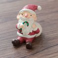 thumbnail image 4 of Christmas Figurines Santa Elk Image Widely Applied Vintage Style Reindeer Xmas Tree Miniatures Resin Decor for Home, 4 of 4