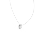 thumbnail image 2 of ZUWELRIA 0.88 Carat Stylish Pear Cut Moissanite Diamond Necklace Pendant with Chain for Women | 18K White Gold Plated Silver | Pendant for Engagement, 2 of 7