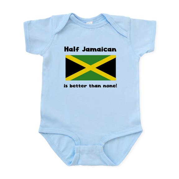 CafePress - Half Jamaican Body Suit - Baby Light Bodysuit, Size Newborn - 24 Months