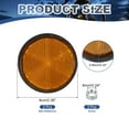 thumbnail image 2 of Uxcell Round Rear Reflectors, Safety Reflective Warning Reflector for Motorcycle and Bicycle Yellow, 2 of 7