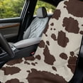 thumbnail image 3 of Xixirimido Brown Cow Cowhide Print Car Seat Cover Front Seat Sweat Towel Bucket Seat Covers for Cars SUV Trucks for Gym Workout Running Swimming Beach Hiking, 2 Pack, 3 of 8