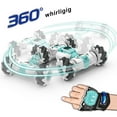 thumbnail image 2 of 4WD Watch Gesture Sensor 2.4GHz RC Stunt Car Toys with Battery (Green), 2 of 8
