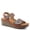 CAMEL MULTI, variant on Spring Step L'Artiste Women's Roshni Hand-Painted Floral Leather Wedge Slingback Sandals