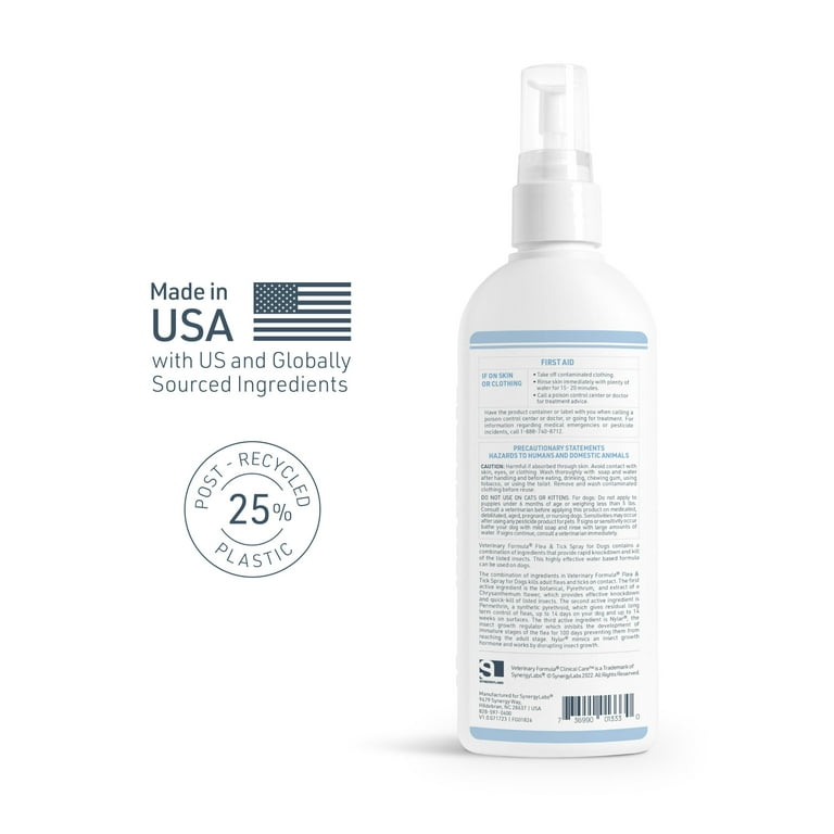 Veterinary formula flea top and tick spray reviews