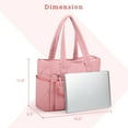 thumbnail image 2 of GYNKY Tote Bag for Woman, Large Capacity Gym Bag Waterproof Puffer Shoulder Work Bag with Multiple Compartments, Pink, 2 of 8