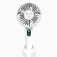 thumbnail image 2 of Ventilador de escritorio portátil con nebulización, pequeño, de refrigeración, mini-usb, de pie, personal, humidificador inteligente blanco, alimentado por batería, 2 of 4