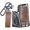 Brown-long Keychain, variant on Key Fob Cover Compatible with Lexus ES IS LS LC NX RX LX RC GX UX TX Leather 3 Button 2018-2025 Keychain Case Holder Protector,Gray-short Keychain