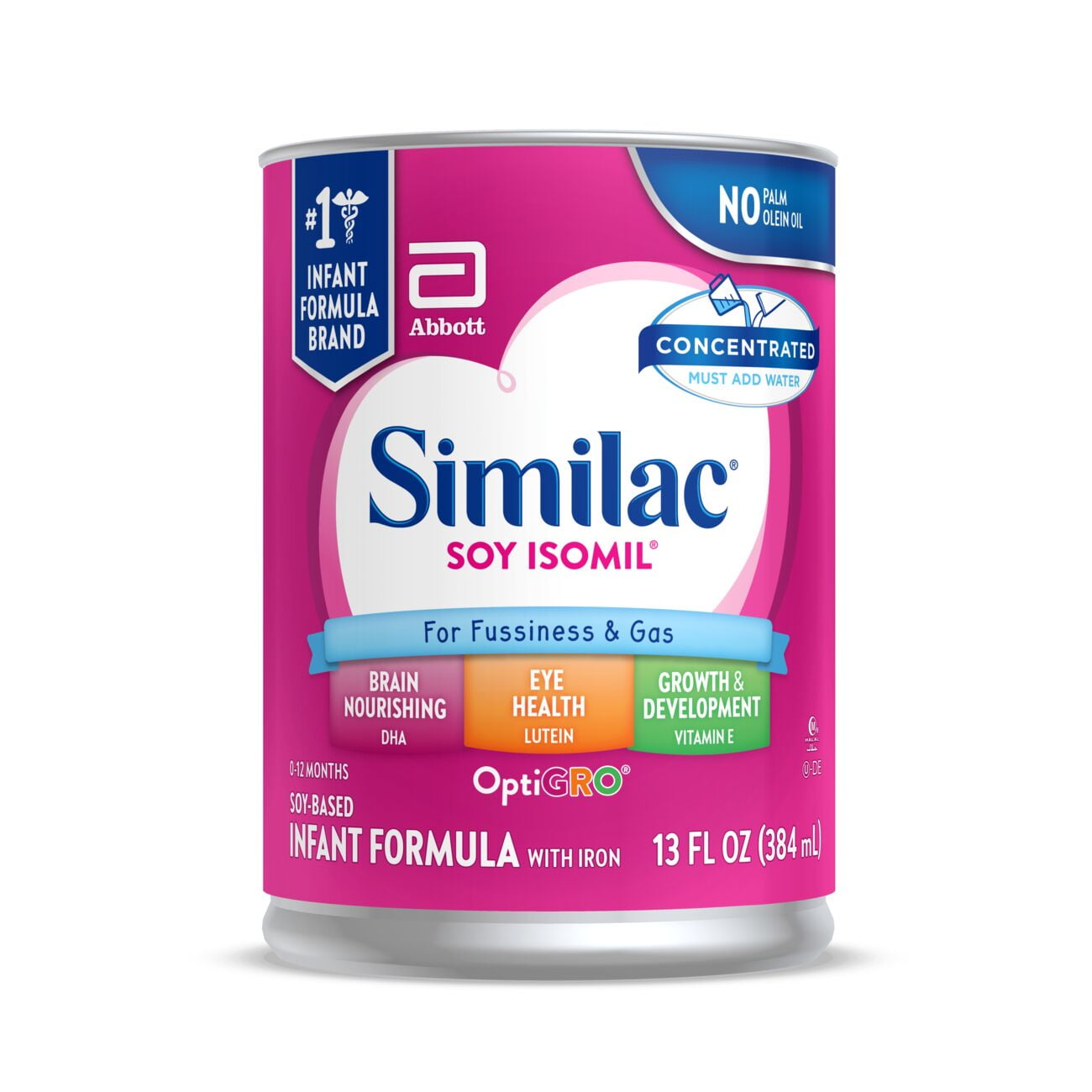 Similac Soy Isomil Infant Formula with Iron, Concentrated Liquid, 13 fl