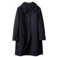 thumbnail image 2 of AOOCHASLIY Women 2023 Tops Clothes Fashionable Womens Cardigan Solid Color Long Sleeved Woolen Casual Coat Top, 2 of 5