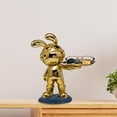 thumbnail image 4 of Bandeja de almacenamiento Estatua Escultura Adorno decorativo moderno Regalo Llavero para Dorado, 4 of 9