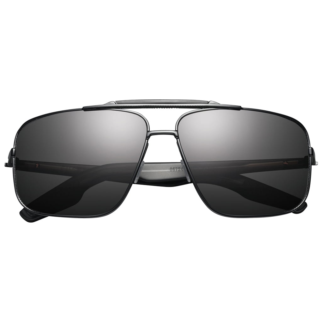 IVI Eyewear Custer Rectangular Matte Black Frame With Grey Lens ...