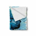 thumbnail image 2 of Sports Soft Flannel Fleece Throw Blanket, Concept of Sportsman Cycling on Grungy Background with Color Splashes, Cozy Plush for Indoor and Outdoor Use, 60" x 80", Blue Aqua Pale Green, by Ambesonne, 2 of 6