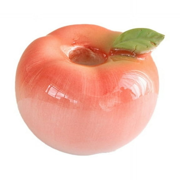 Apple Candle Holder Ceramic Candlestick Holder, Halloween Christmas Dining Room Home Decoration Display，Style 2