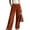 Brown -AN14, variant on Womens Corduroy Pants Straight Wide Leg Pant Casual Fall Trousers with Pocket for Spring Fall Winter Green L