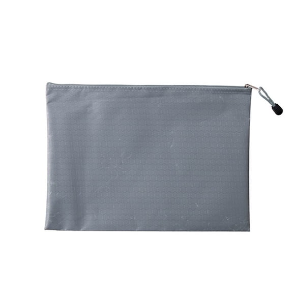 Holloyiver Canvas Zipper Pouch, A4 Size Plastic Waterproof Document File Folder Bag Organizer, Multicolor Fabric Organization Bags for Travel Storage, Office Appliances and Home Organization