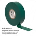 thumbnail image 3 of Scotch Vinyl Color-Coding Electrical Tape 35, Green Color, Professional Grade, Non Corrosive, Rubber-Based Adhesive, 3/4 in x 66 ft, 3 of 7