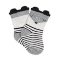 thumbnail image 4 of Organic Cotton Terry White Wiggle Proof Socks, 4Pk (Baby Boy), 4 of 5