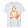 thumbnail image 2 of Tnhcen Women's Funny Cartoon Print Cotton Short Sleeve T-Shirt - Loose Fit Casual Basics Plus Size S-2XL Humorous Summer Tops, 2 of 3
