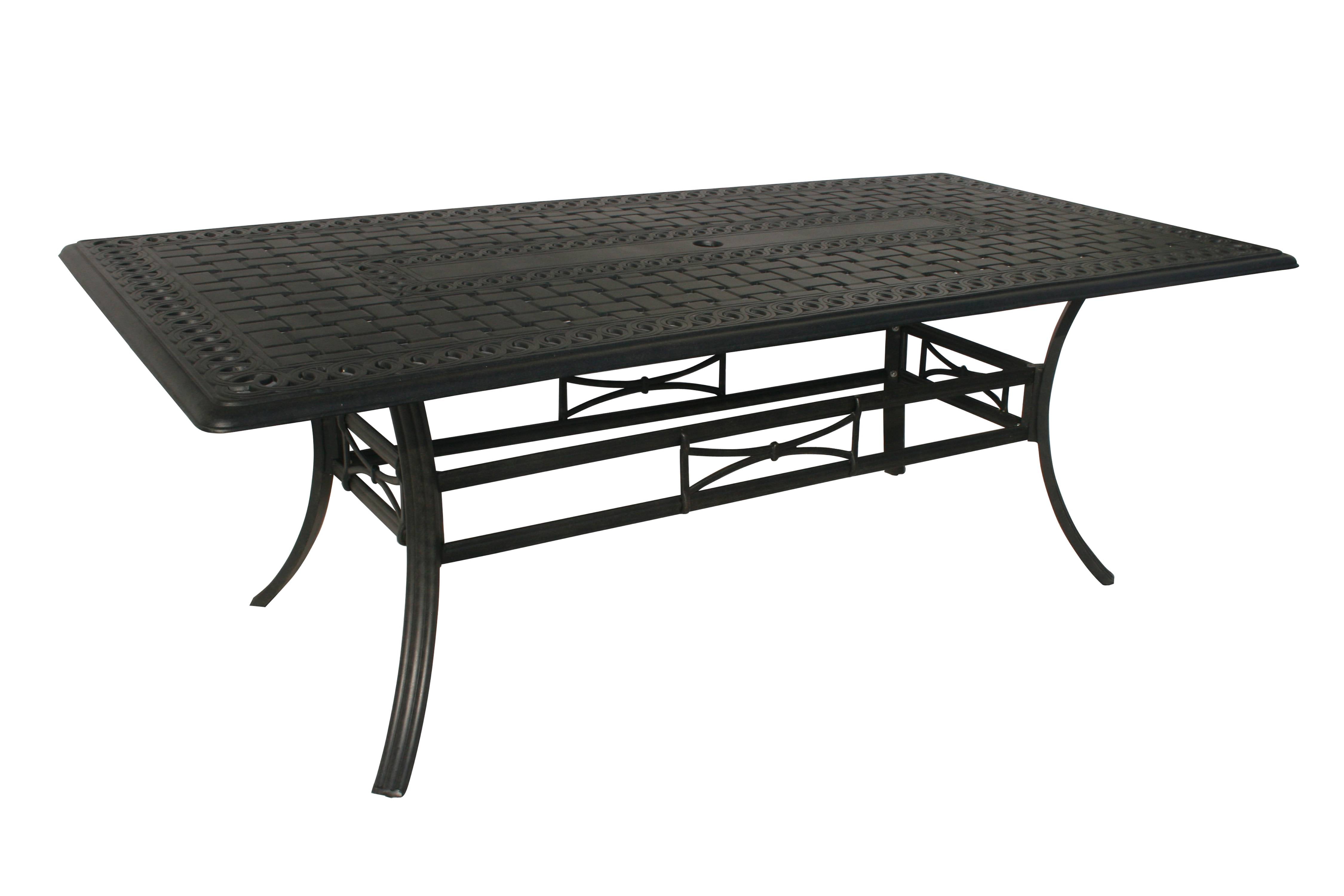 black patio dining tables