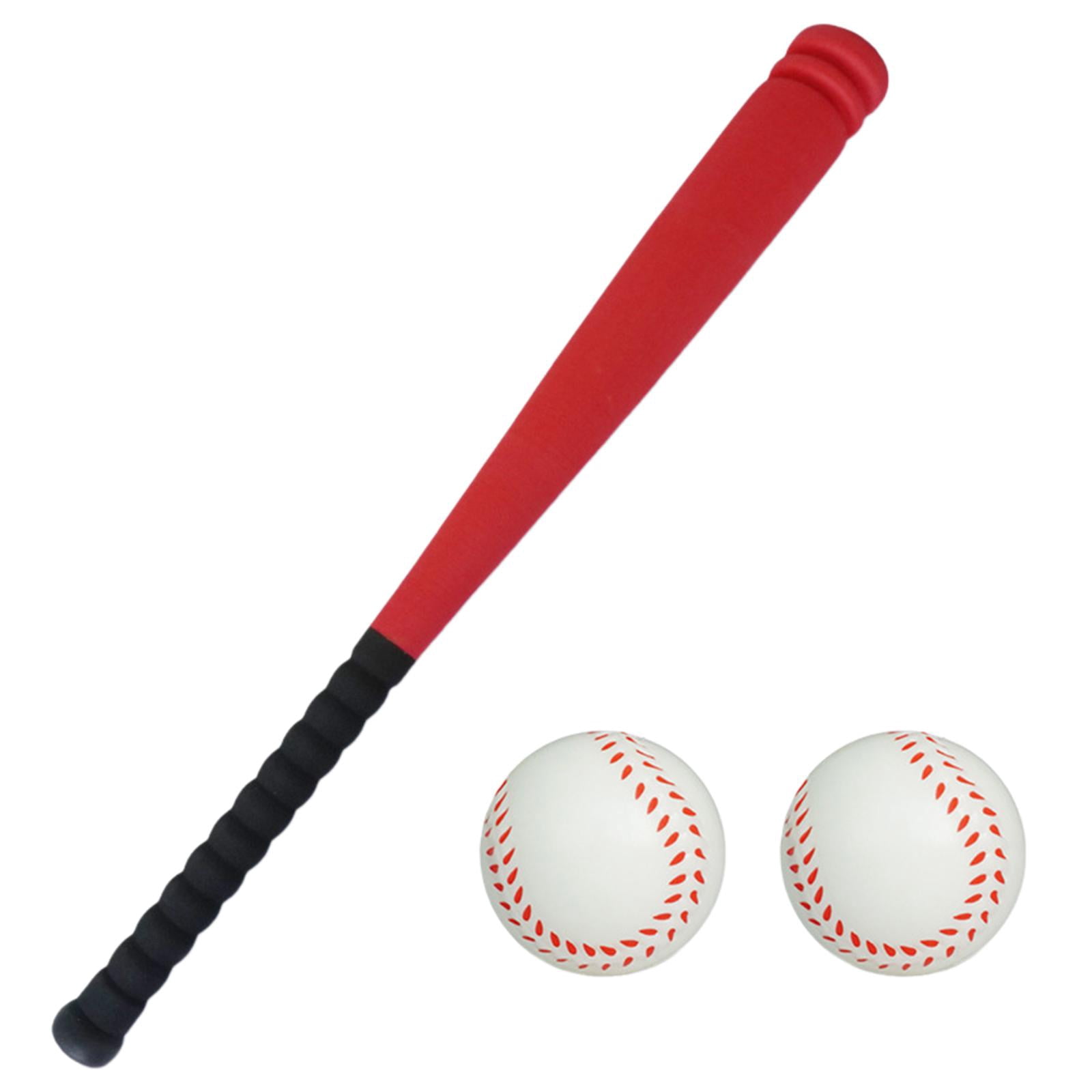 DimyFew Baseball Bats Ball Set for Kids Children Training Secure Batting Skills Toddlers red 64cm